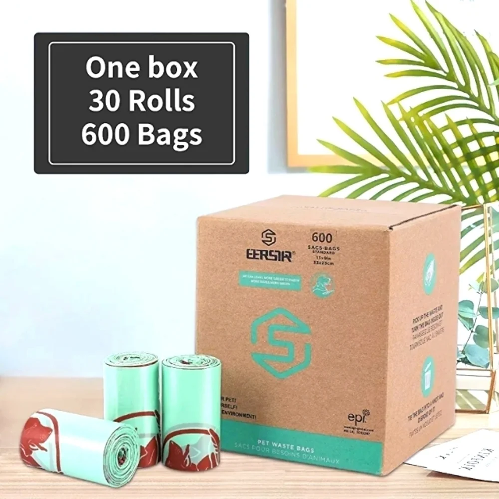 ETERSTAR ECO FRIENDLY PET WASTE BAGS 600 COUNT SIZE 13